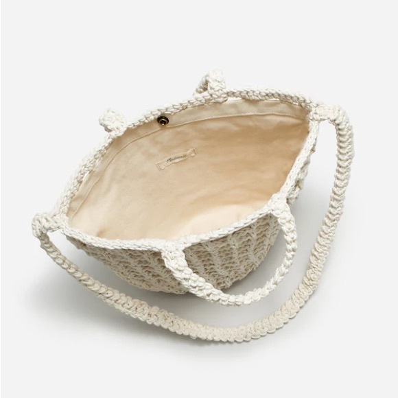 Madewell • Woen Once • Womens Crocheted Shoulder Bag Antique Cream - Picture 2 of 10